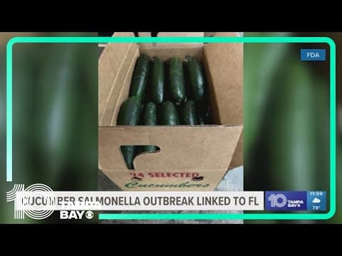 Florida farm tied to salmonella outbreak in cucumbers