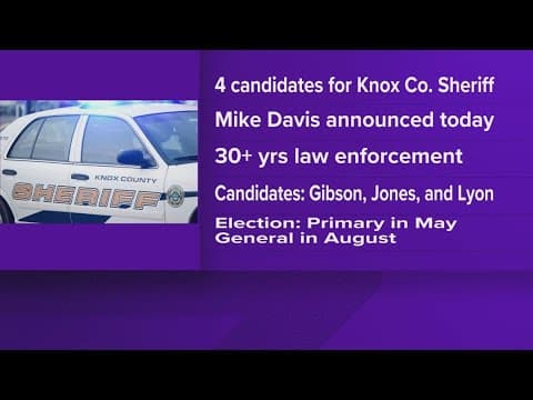 Longtime officer Mike Davis announces run for Knox County Sheriff