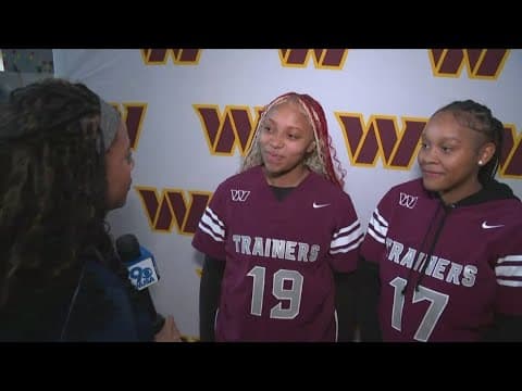 Washington Commanders celebrate girls flag football championship!