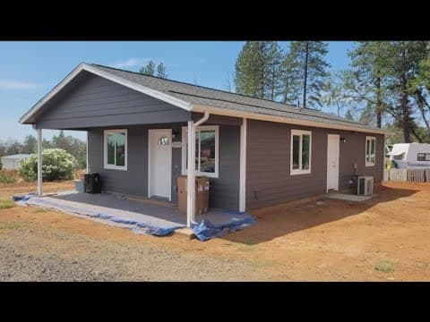 Local construction workers volunteer to rebuild homes burned by the Camp Fire