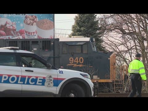 1 seriously hurt after being hit by train in north Columbus