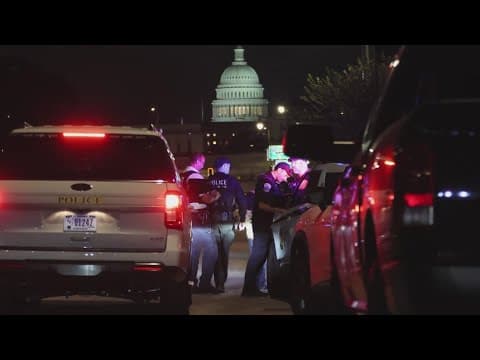 National Guardsmen patrol the streets in Washington, D.C.