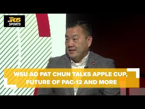 WSU Athletic Director Pat Chun sits down with KING 5 to talk Apple Cup, future of Pac-12 and more