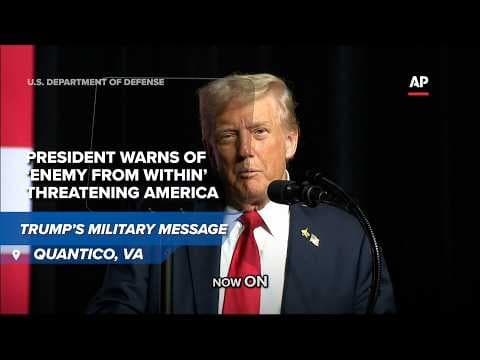 Trump tells military: “End woke culture in defense”