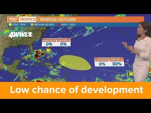 Wednesday morning tropical update: Tropical wave has low chance of development