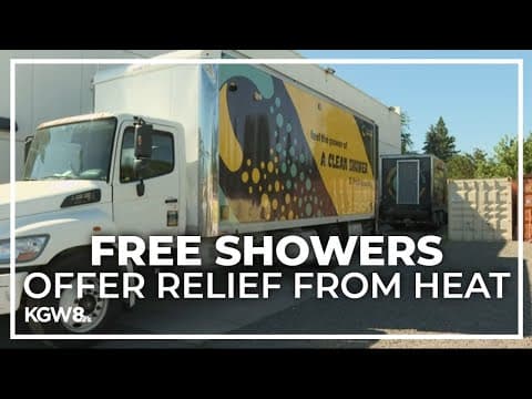 Mobile showers provide relief from heat in East County