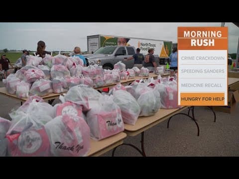 North Texas Food Bank feeds 500 families after tornado
