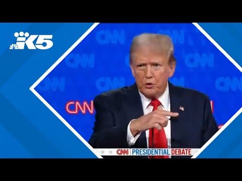 2024 presidential debate: Trump claims veterans favor him over Biden