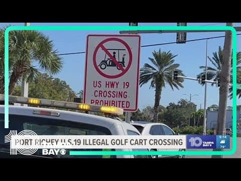 Port Richey illegal golf cart crossings leave some residents unhappy