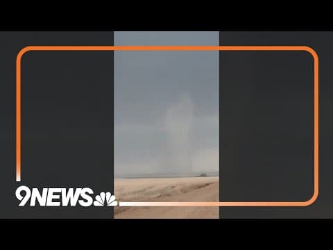 Large hail, possible tornado prompted by wind shear in Colorado