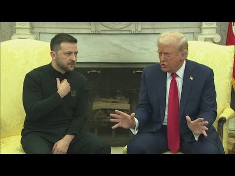 Tense meeting between Zelensky, Trump and Vance at White House