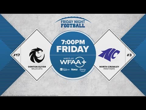 Friday Night Football | Week 3: Denton Guyer vs. North Crowley