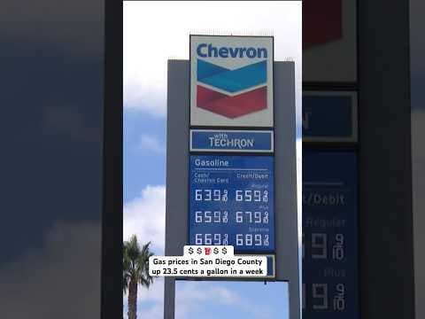 Gas prices in San Diego County shot up 23.5 cents a gallon in just a week #gas #sandiego