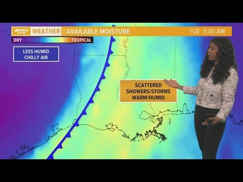 Next chance for rain Tuesday