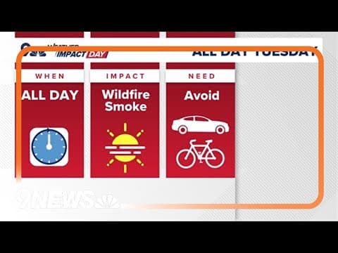 9NEWS Weather Impact Day: Wildfire smoke lingers over Colorado