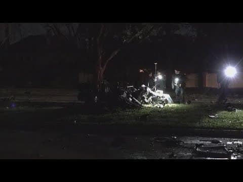 HCSO: Man hospitalized after crashing into tree while speeding in NW Harris County