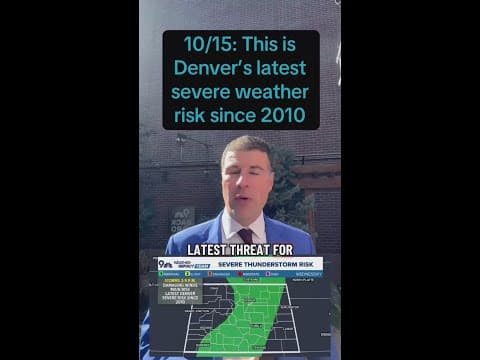 This is Denver’s latest severe weather risk since 2010