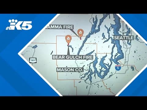 New wildfires start in Mason Co.