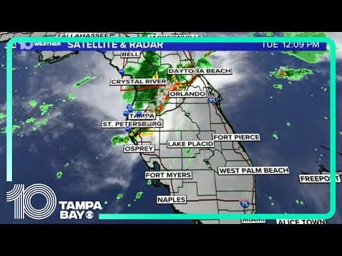 LIVE RADAR | Showers, storms roll through Tampa Bay region