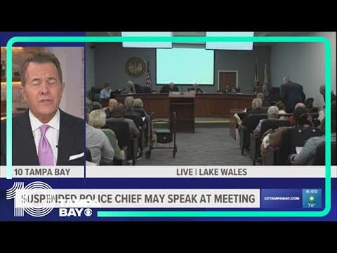 Suspended Lake Wales police chief to speak at public meeting Tuesday night