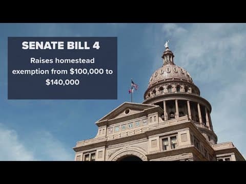 Texas lawmakers set to vote on bill to boost property tax exemptions