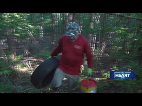 Cleaning up Maryland woods, one tire at a time