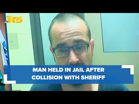 Man held in connection to collision involving Thurston County sheriff