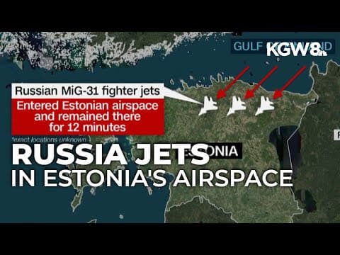 NATO intercepts 3 Russian jets over Estonia