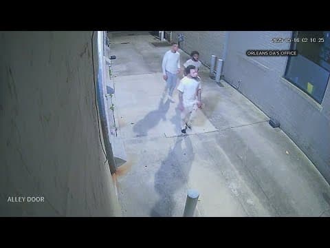 Escaped Orleans Justice Center inmates spotted on CBD surveillance video
