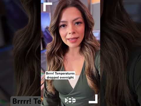 A cold front moved into north Texas overnight, dropping temperatures significantly.