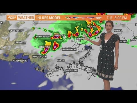 Scattered rain around on Tuesday