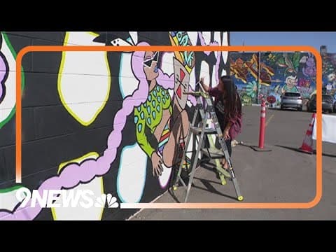 Artist uses art to break barriers in RiNo mural