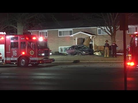 1 critical after vehicle crashes into north Columbus apartment building