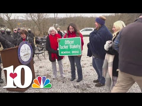 Knox County leaders unveil memorial for fallen KCSO Deputy Tucker Blakely