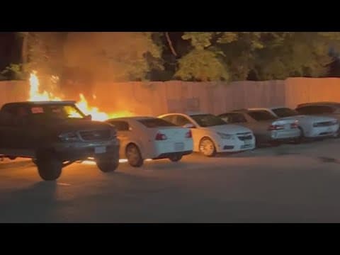 Man accused of setting fire to ex-girlfriend's cars in Greenspoint apartment complex