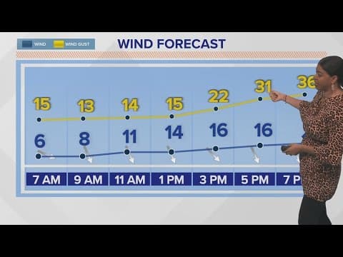 Scattered rain today and winds pick up tonight