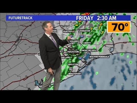 RADAR: Scattered showers, thunderstorms rolling in ahead of cold front