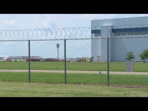 Investigation begins after fire breaks out inside hangar at Indianapolis airport