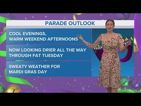 New Orleans Weather Noon: Dry weather looks likely all the way through Fat Tuesday