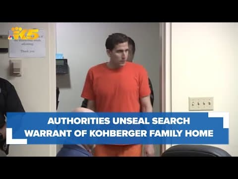 Idaho murders: Search warrant of Bryan Kohberger's parents' home unsealed
