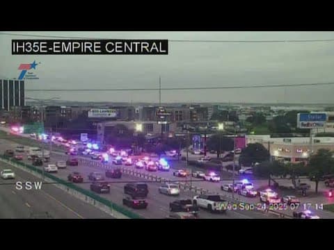 I-35E service road closed at Mockingbird Lane after shooting at Dallas ICE facility