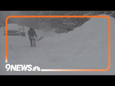 Heavy snow continues in Colorado's mountains