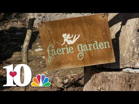 Hikers leave special items at fairy garden