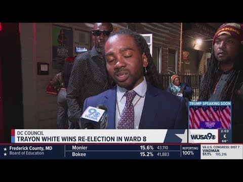 ELECTION SPEECH: Trayon White wins reelection in Ward 8