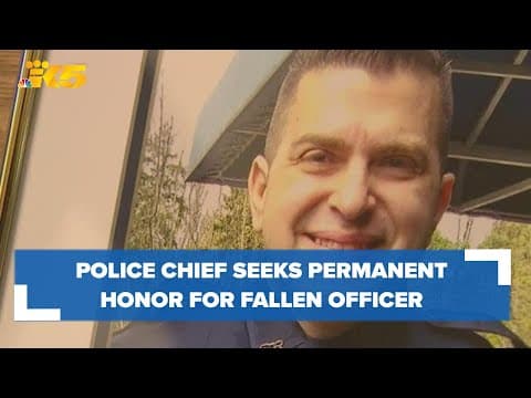 Everett police chief seeks permanent honor for fallen officer
