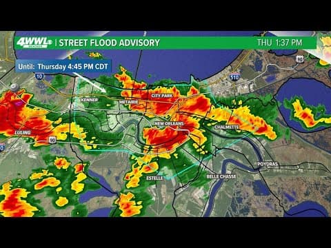 Weather Alert: Flood Advisory issued for parts of Orleans, Jefferson, St. Bernard and Plaquemines