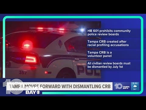 Tampa City Council moving forward with dismantling civilian review board