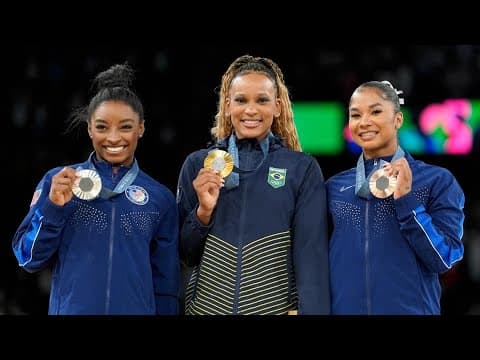 Simone Biles caps Paris Olympics 'Redemption Tour' with one last medal — silver in floor routine