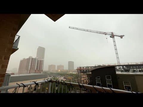 Lightning strikes in River Oaks during severe weather