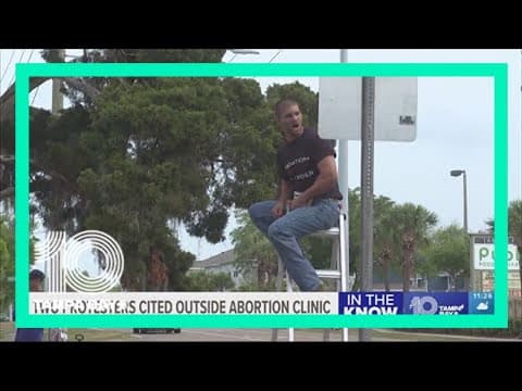 2 protesters issued citations, 1 arrested outside Clearwater abortion clinic